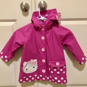 Western Chief Girls Hello Kitty Rain Jacket sz 3T